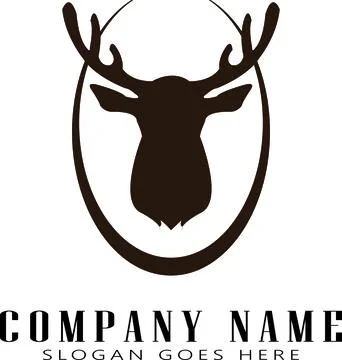 Deer logo Stock Illustration