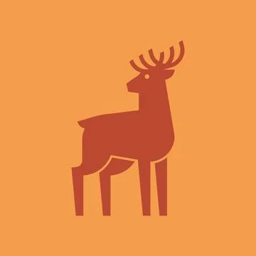 Deer logo Stock Illustration