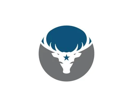 Deer Logo Template vector icon Stock Illustration