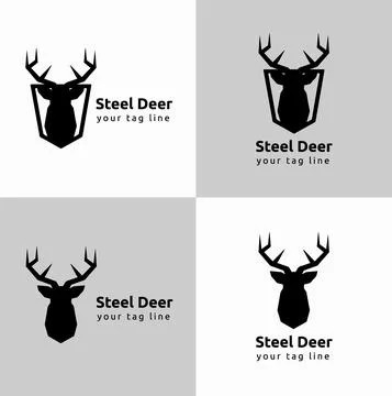 Deer Logo Template. Vector Illustration Stock Illustration