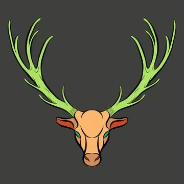 Deer logo vector Stock Illustration