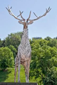 Deer metal Stock Photos