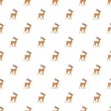 Deer pattern creating a festive animal background 스톡 일러스트