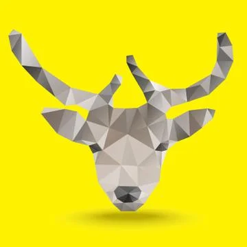 Deer Polygon vector Stock Illustration