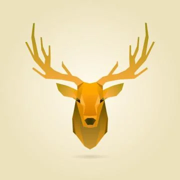 Deer portrait Stock Illustration