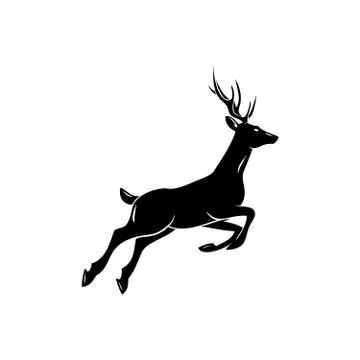 Deer silhouette Stock-Illustration