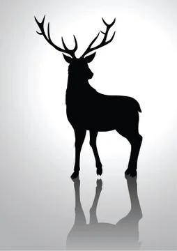 Deer Silhouette Stock Illustration