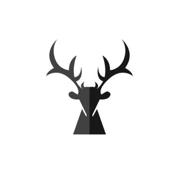 Deer simple sign Stock Illustration