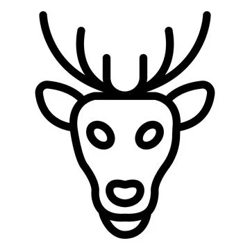 Deer Vector Icon Design Illustration Stock Illustration