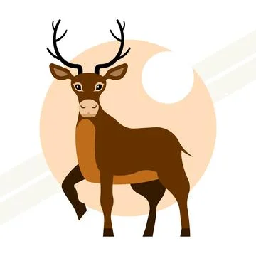 Deer-vector Stock Illustration