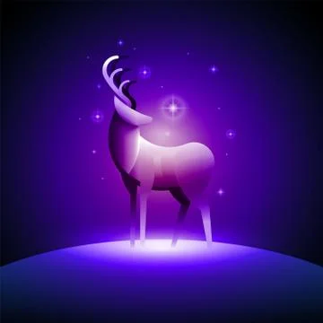 Deer Vector Illustration Illustrazione stock