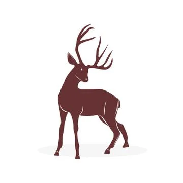 Deer vector illustration. Stock Illustration