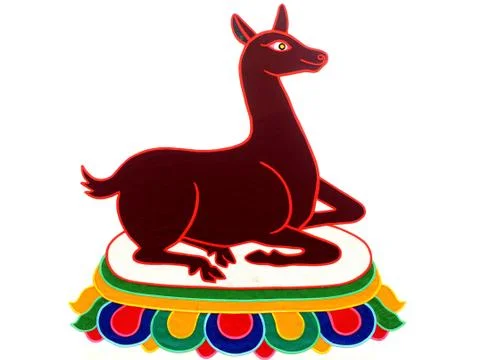 Deer on a white background Stock Photos