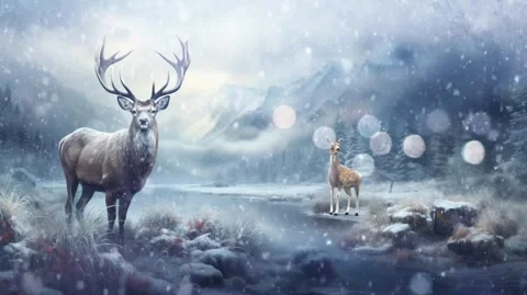 Deer in the Wilderness Stock Footage 246424830