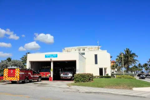 Deerfield beach fire station 75 Stock Photos