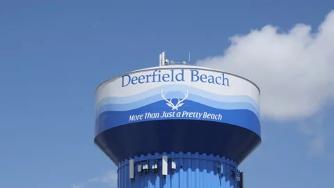 Deerfield Beach Water Tower Stock Footage 200845884