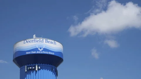 Deerfield Beach Water Tower Stock Footage 200845891