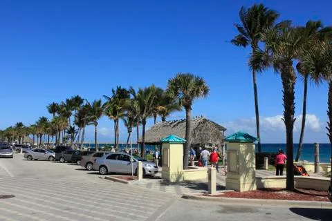 Deerfield beach in the winter Stock Photos