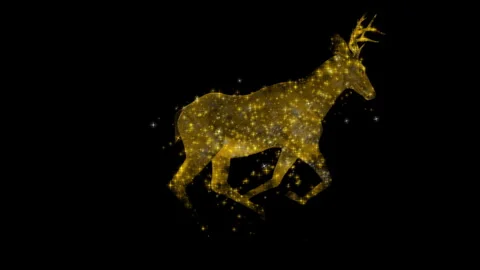 Deerrunloop RGB Alpha Stock Footage 276564257