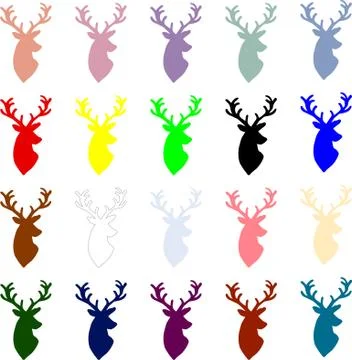 Deers icon Stock Illustration