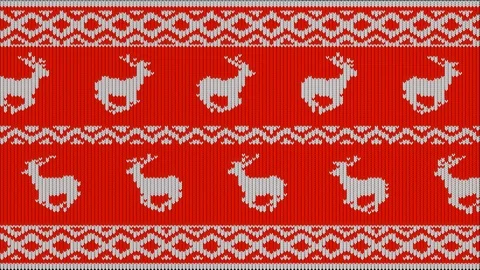 Deers on sweater Stock Footage 94258509