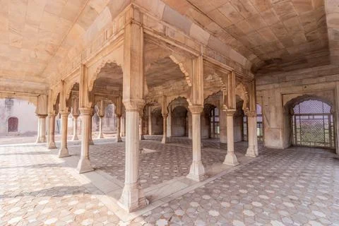 Deewan-e-Khas hall in the Lahore Fort, Pakistan Foto stock