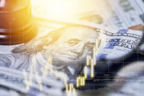 Default of financial system Stock Photos