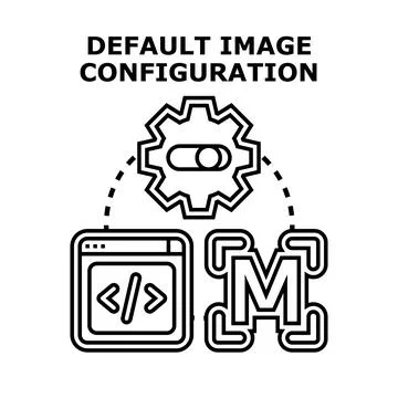 Default image configuration setup for web development Stock Illustration