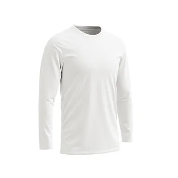 A default image of a long sleeve shirt isolated on a white background Stock Illustration