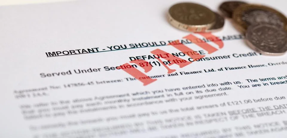 Default notice Stock Photos