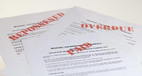 Default notices Stock Photos