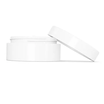 A default Opened Cosmetic Jar isolated on a white background Stock Illustration