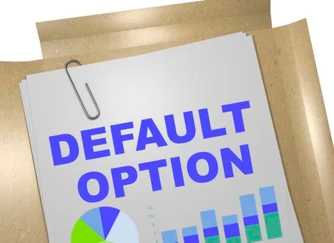 Default Option - business concept Illustration