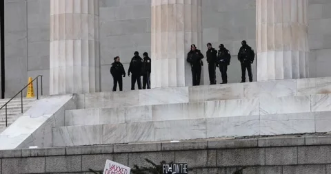 Defeat the Mandates protest in Washington DC - January 23, 2022 Stock Footage 169001719