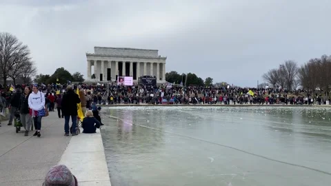 Defeat the Mandates protest in Washington DC Stock Footage 169024637