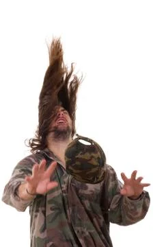 Defeat of soldier Stock Photos