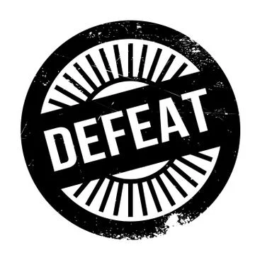 Defeat stamp Stock Illustration
