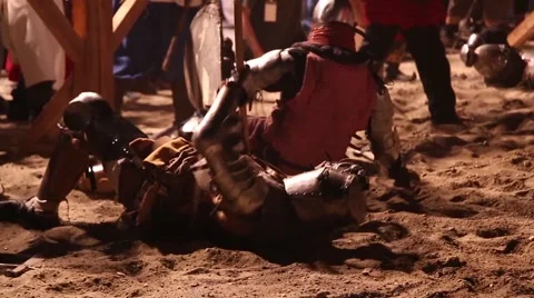 Defeated knights Stock-Footage 56029977