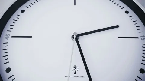 A defect clock with untypical rotations of pointers Stock Footage 72576126