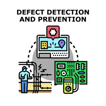 Defect detection and prevention managing system イラスト素材