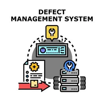 Defect management system optimizing engineering quality control process イラスト素材