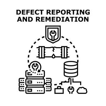 Defect reporting and remediation process for system errors 스톡 일러스트