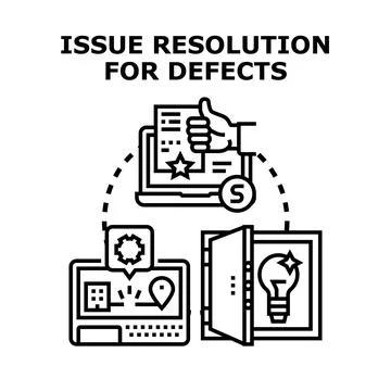 Defect resolution strategy improving quality management process Stock Illustration
