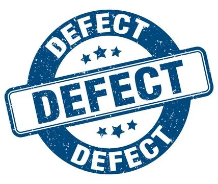 Defect stamp. defect label. round grunge sign Stock Illustration