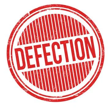 Defection grunge rubber stamp Stock Illustration