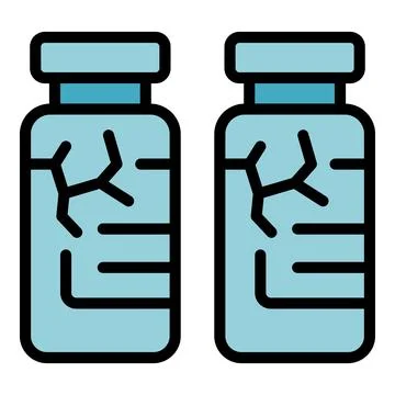 Defective bottle drink icon vector flat Stock Illustration