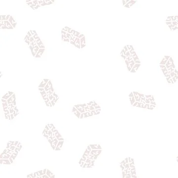 Defective brick glyph vector seamless pattern Stockillustratie