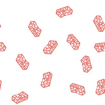 Defective brick vector seamless pattern Stock Illustration