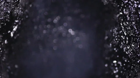 Defective chimney.sides covered with tar. danger of fire Stock Footage 147013568