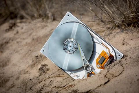 Defective computer hard Stock Photos